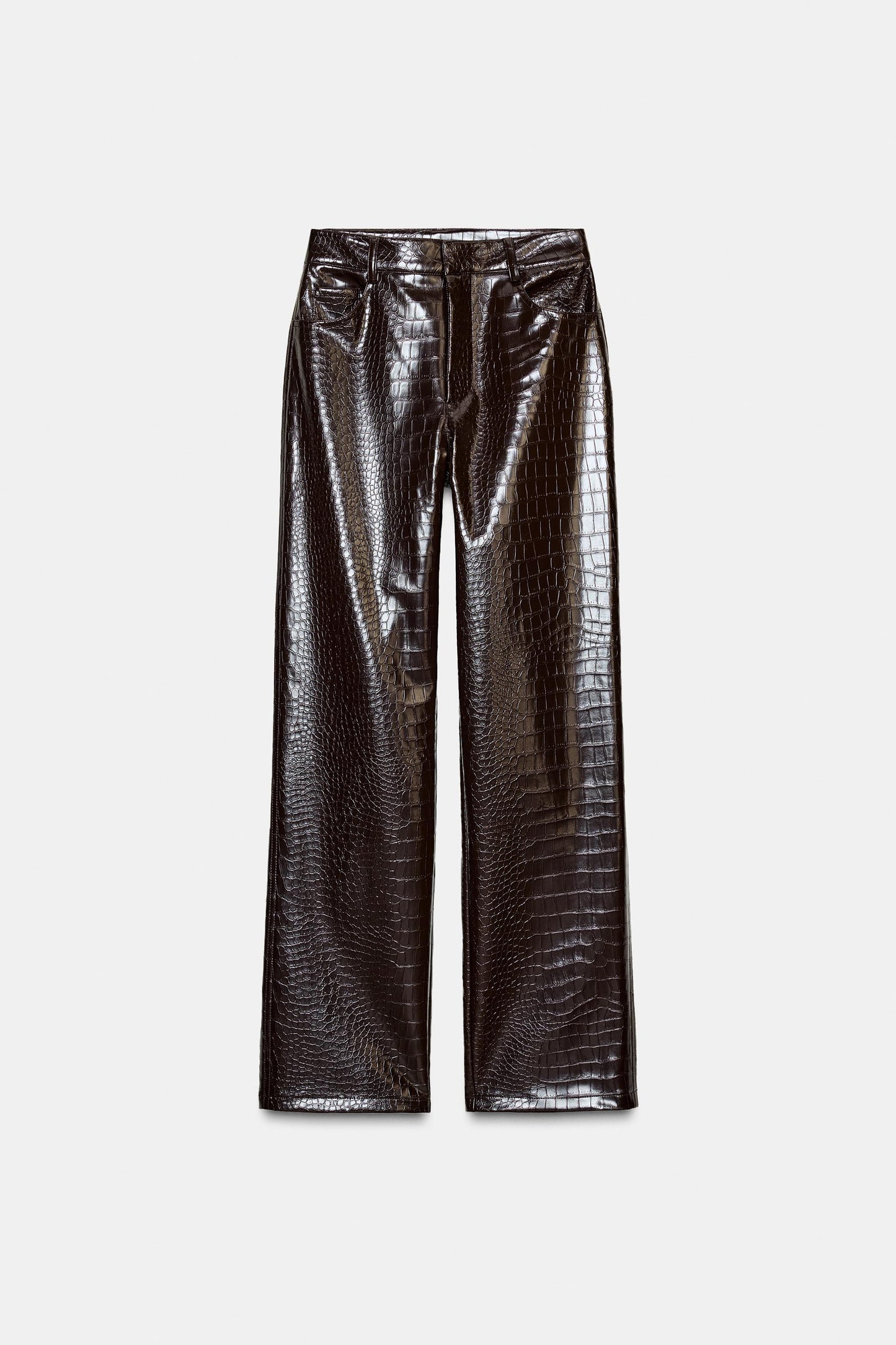 Croc-Effect Leather Set