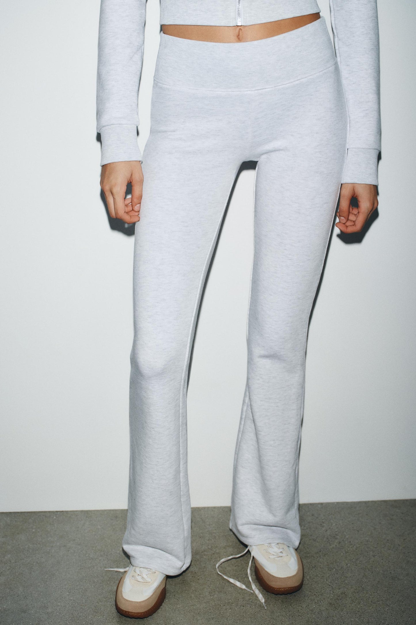 Grey Ribbed Co-ord Set