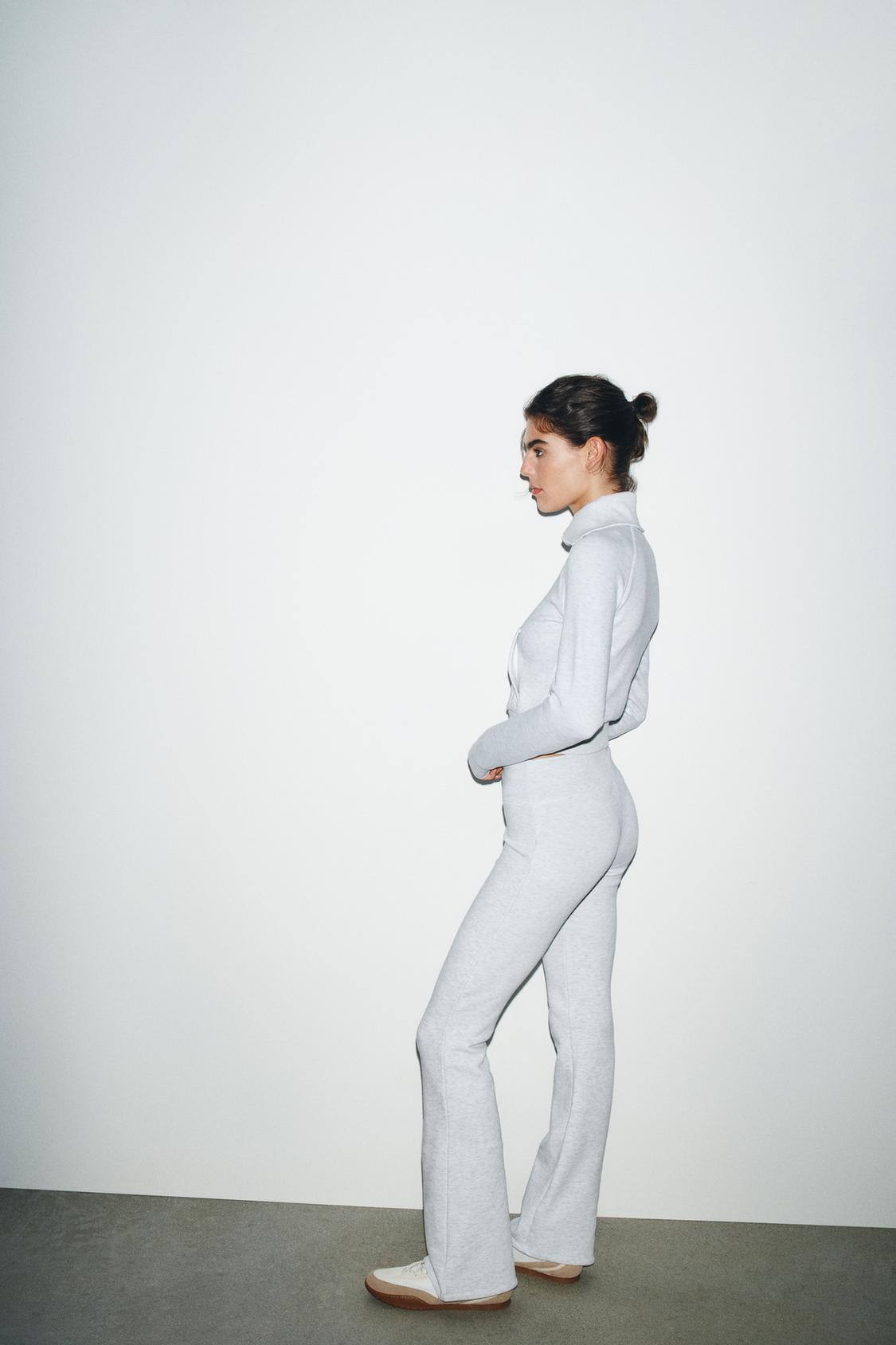 Grey Ribbed Co-ord Set