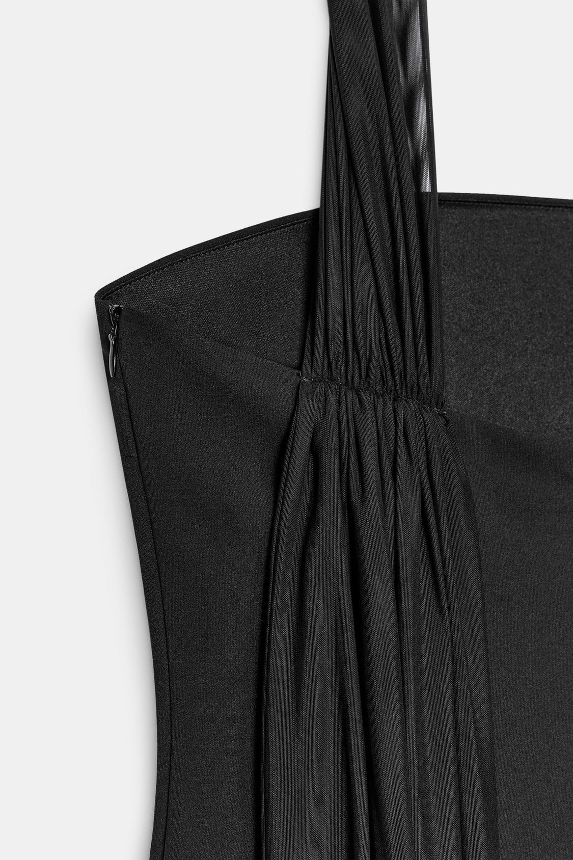 Twisted Strap Tulle Maxi Dress