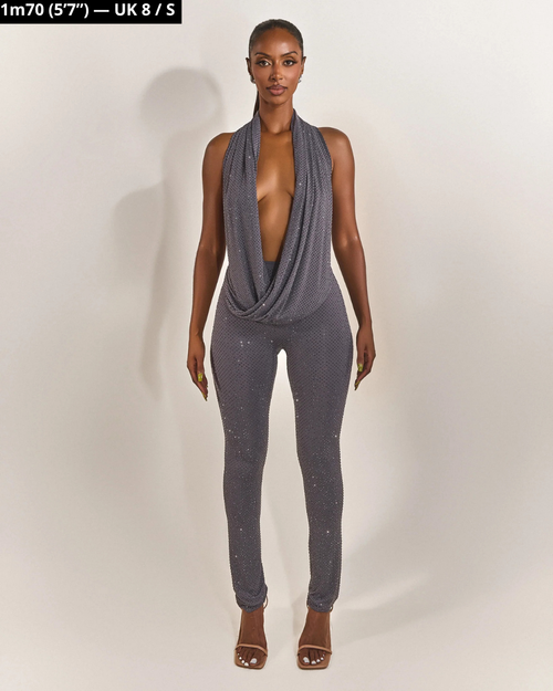 Astra Jumpsuit - Shimmering grey