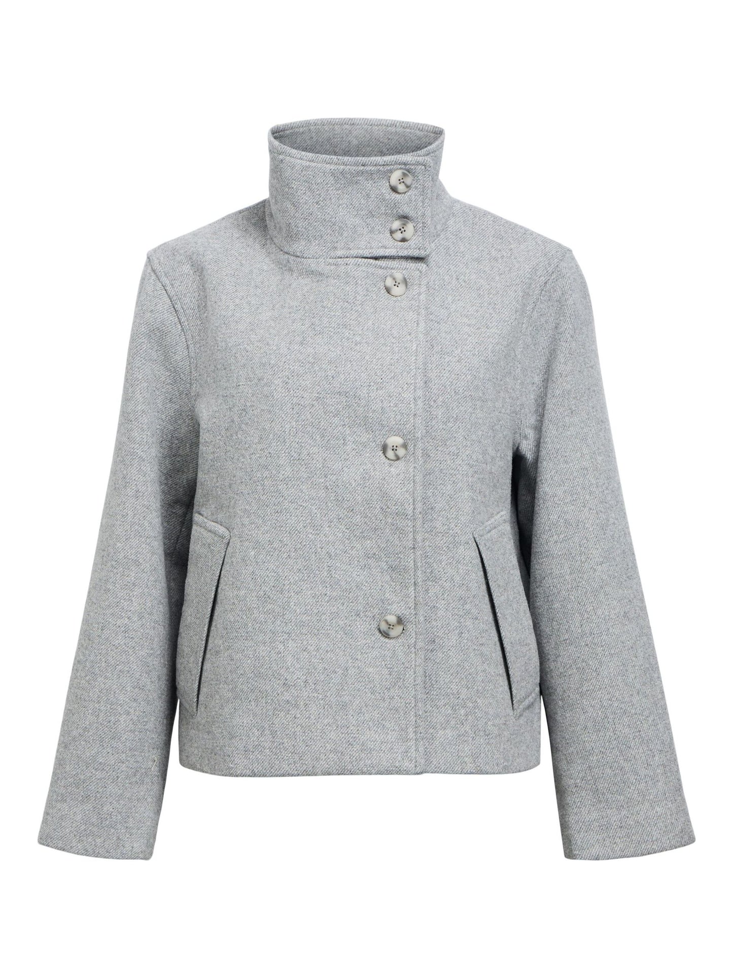High Neck Cropped Jacket