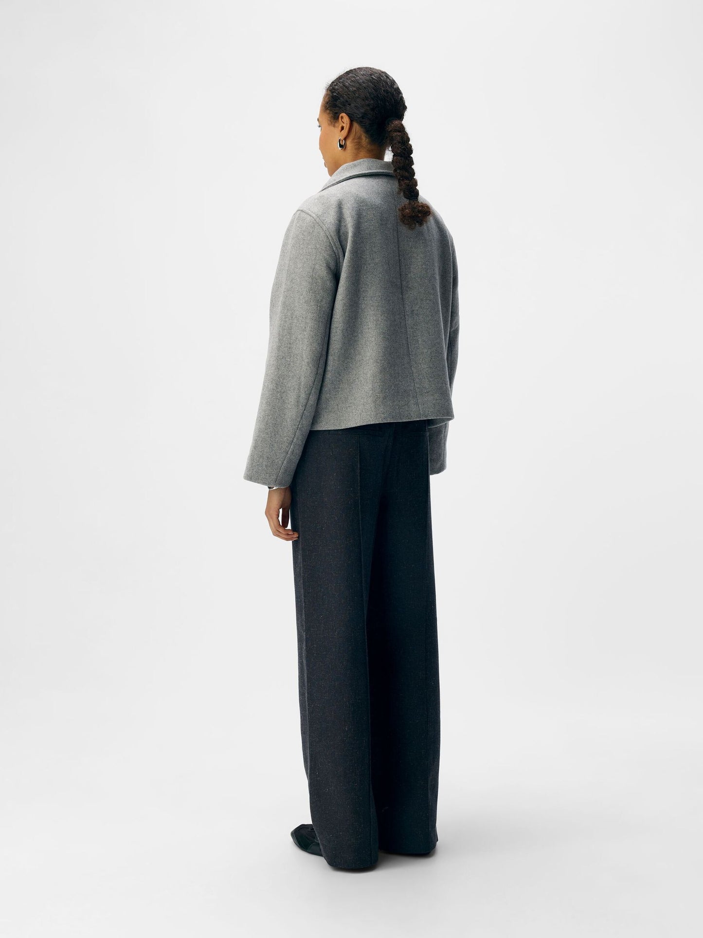 High Neck Cropped Jacket
