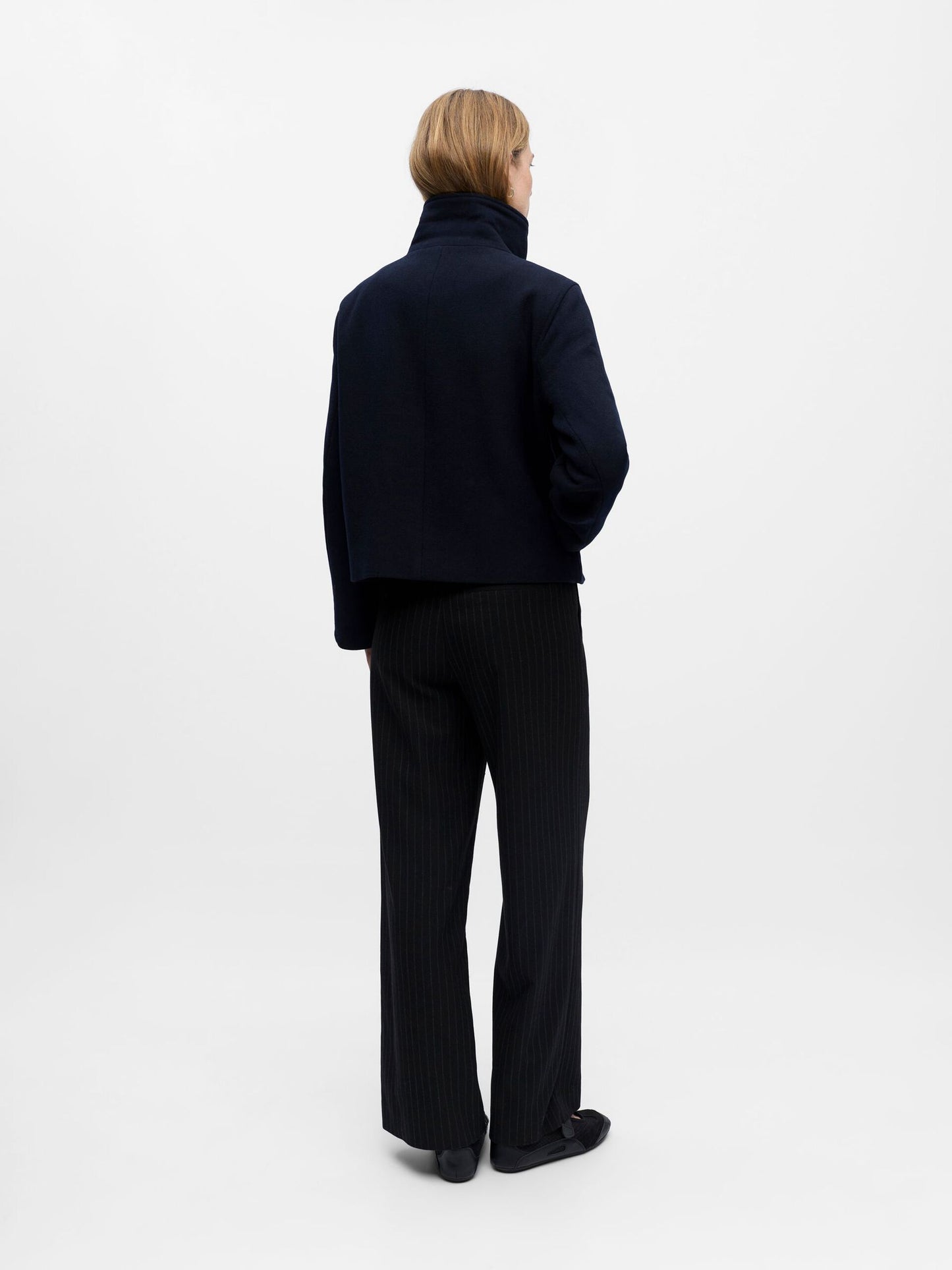 High Neck Cropped Jacket