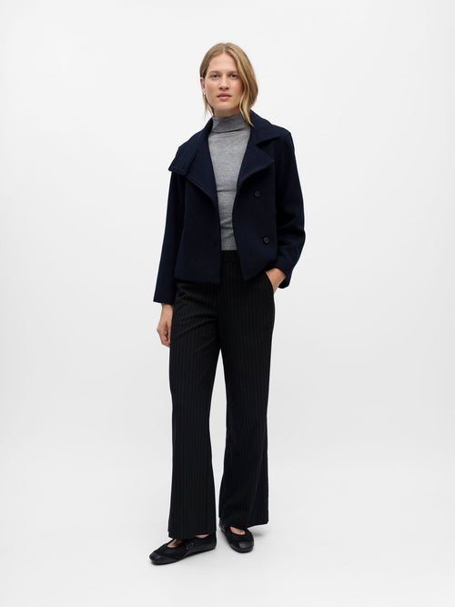 High Neck Cropped Jacket
