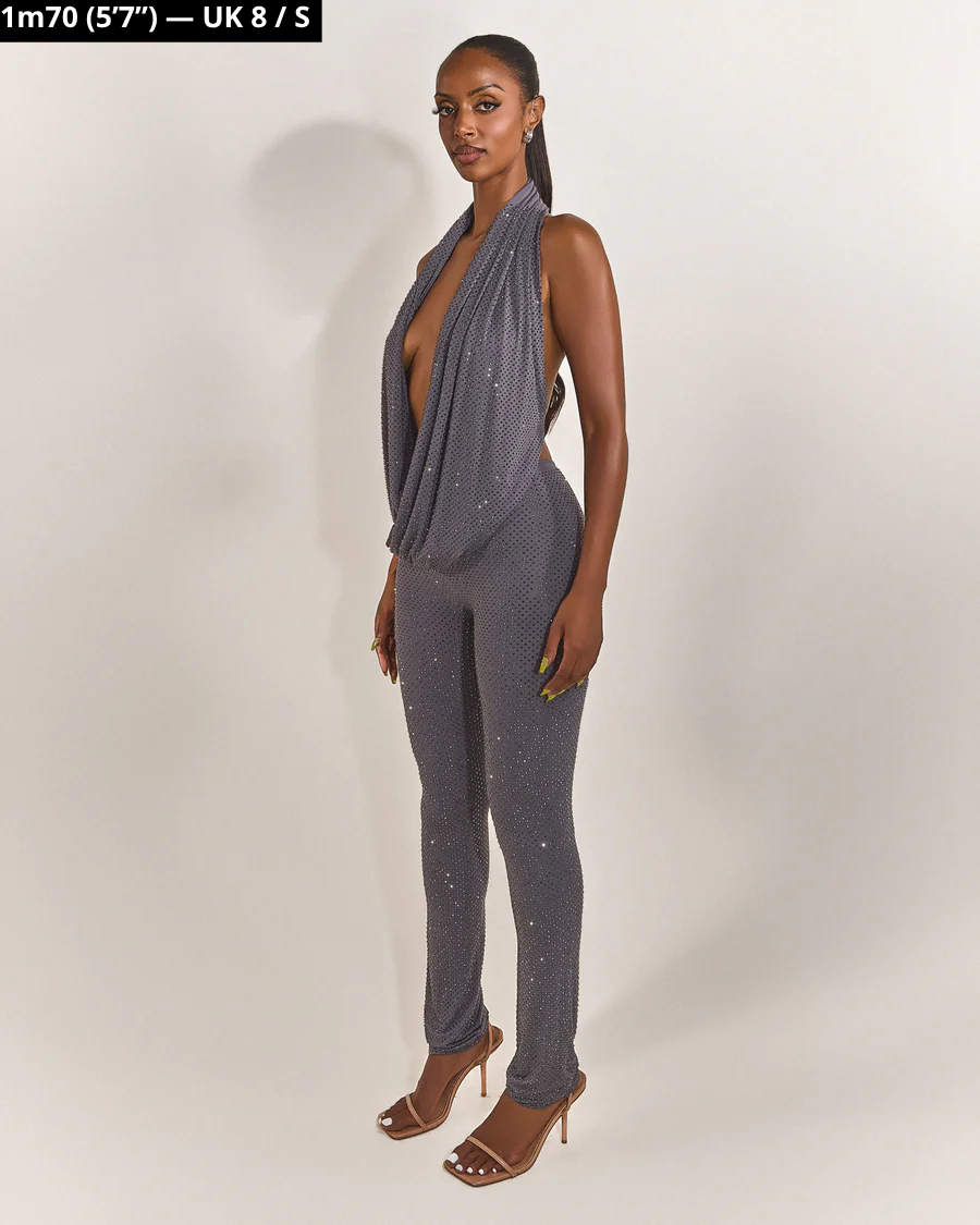 Astra Jumpsuit - Shimmering grey
