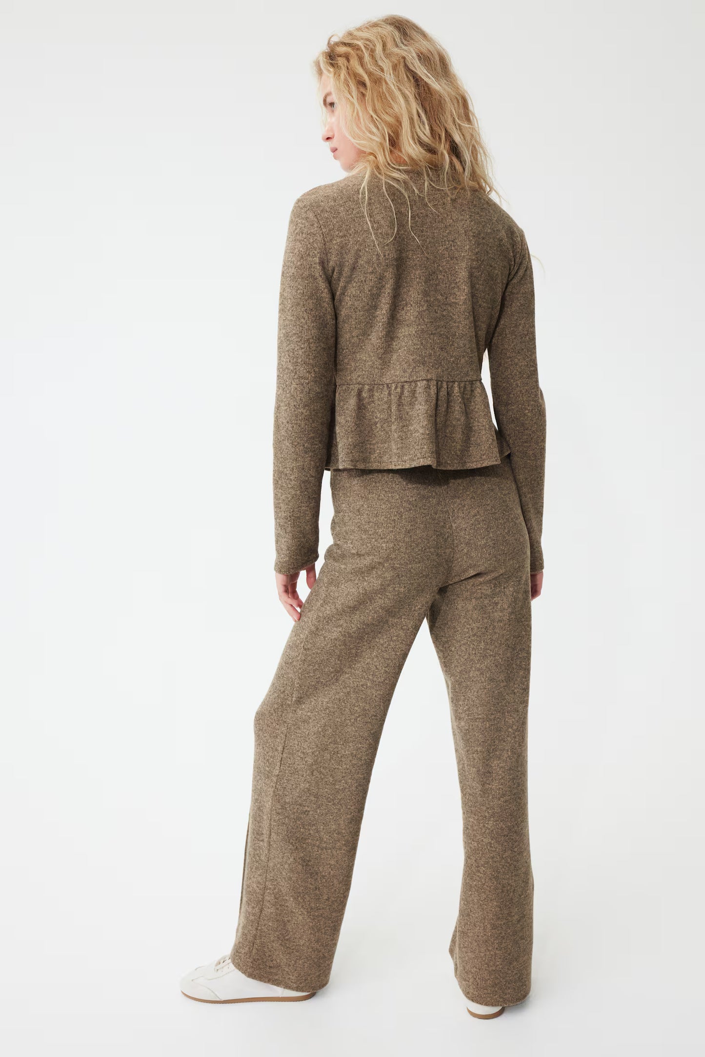 Peplum Knit Cardigan