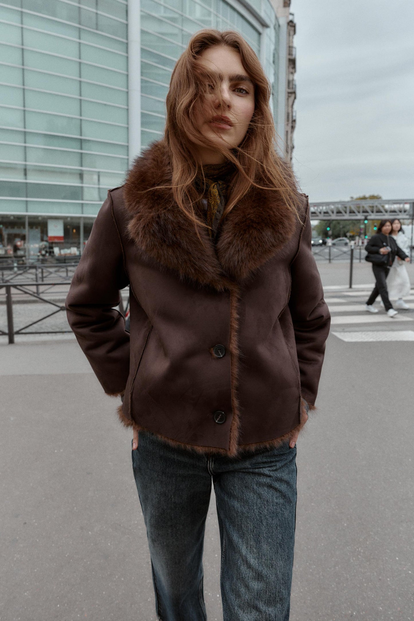 Faux Fur Shearling Jacket