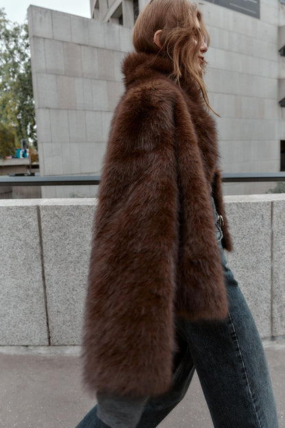 Faux Fur Shearling Jacket