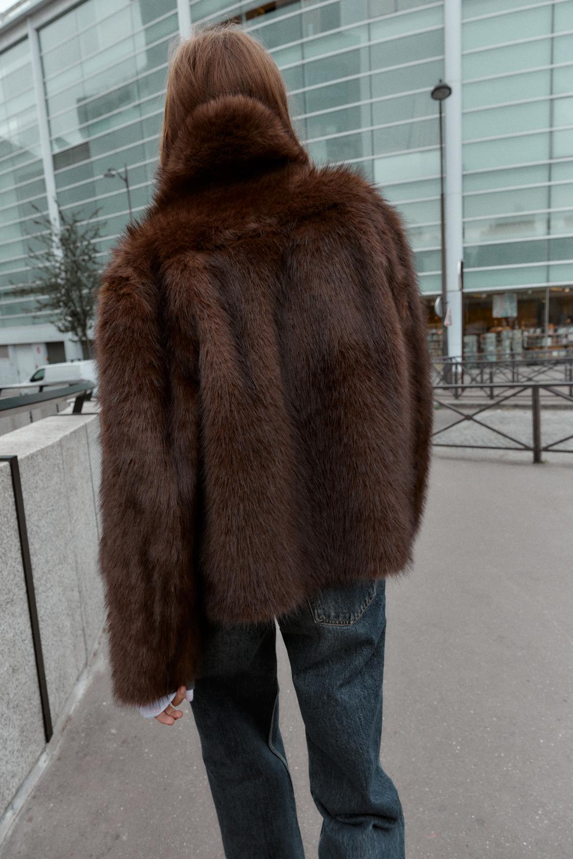 Faux Fur Shearling Jacket