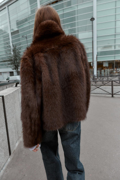 Faux Fur Shearling Jacket