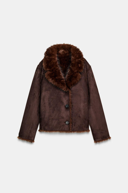 Faux Fur Shearling Jacket