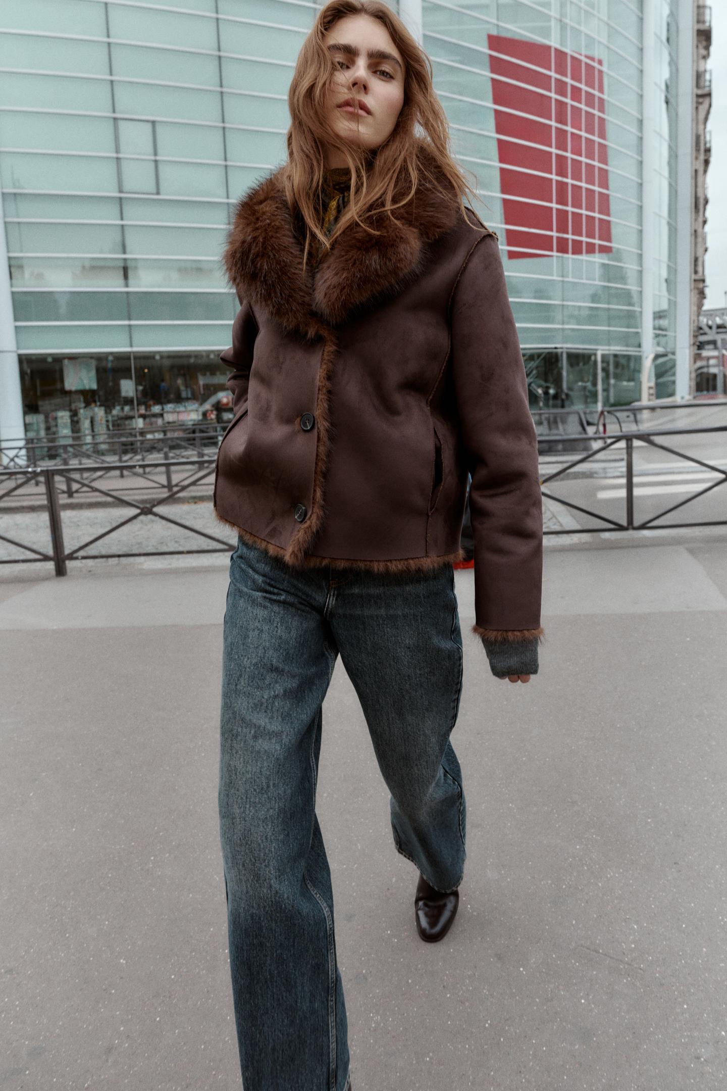 Faux Fur Shearling Jacket