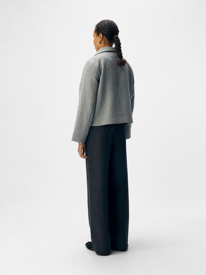 High Neck Cropped Jacket