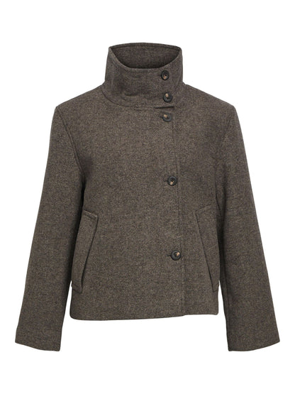 High Neck Cropped Jacket