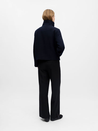 High Neck Cropped Jacket