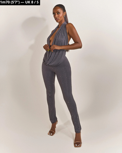 Astra Jumpsuit - Shimmering grey